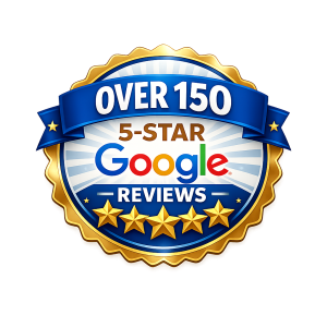 harmony mortgage 5 star google reviews badge